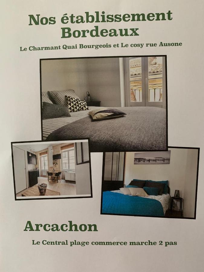 Le Central Plage - Commerce - Marche A 2 Pas Leilighet Arcachon Eksteriør bilde